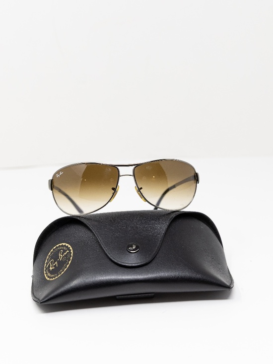 Ray-Ban Women\'s Warrior Metal Bridge Frame Gradient Lens Sunglasses Brown Black